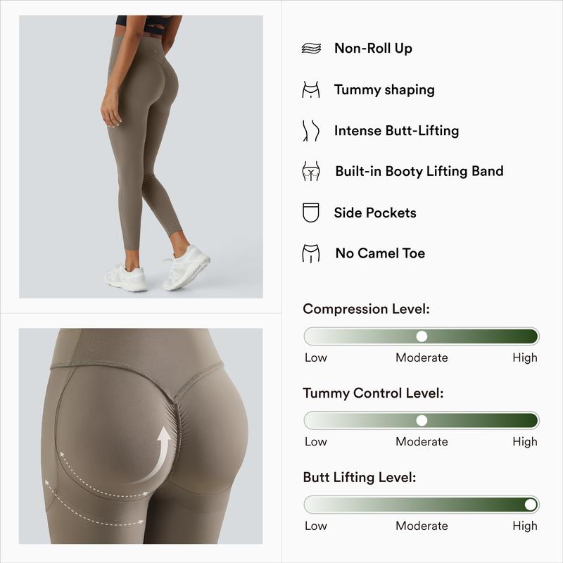 LuxBody Women's SoCinched High Waisted Scrunch Butt, Tummy Lifting UltraSculpt Leggings